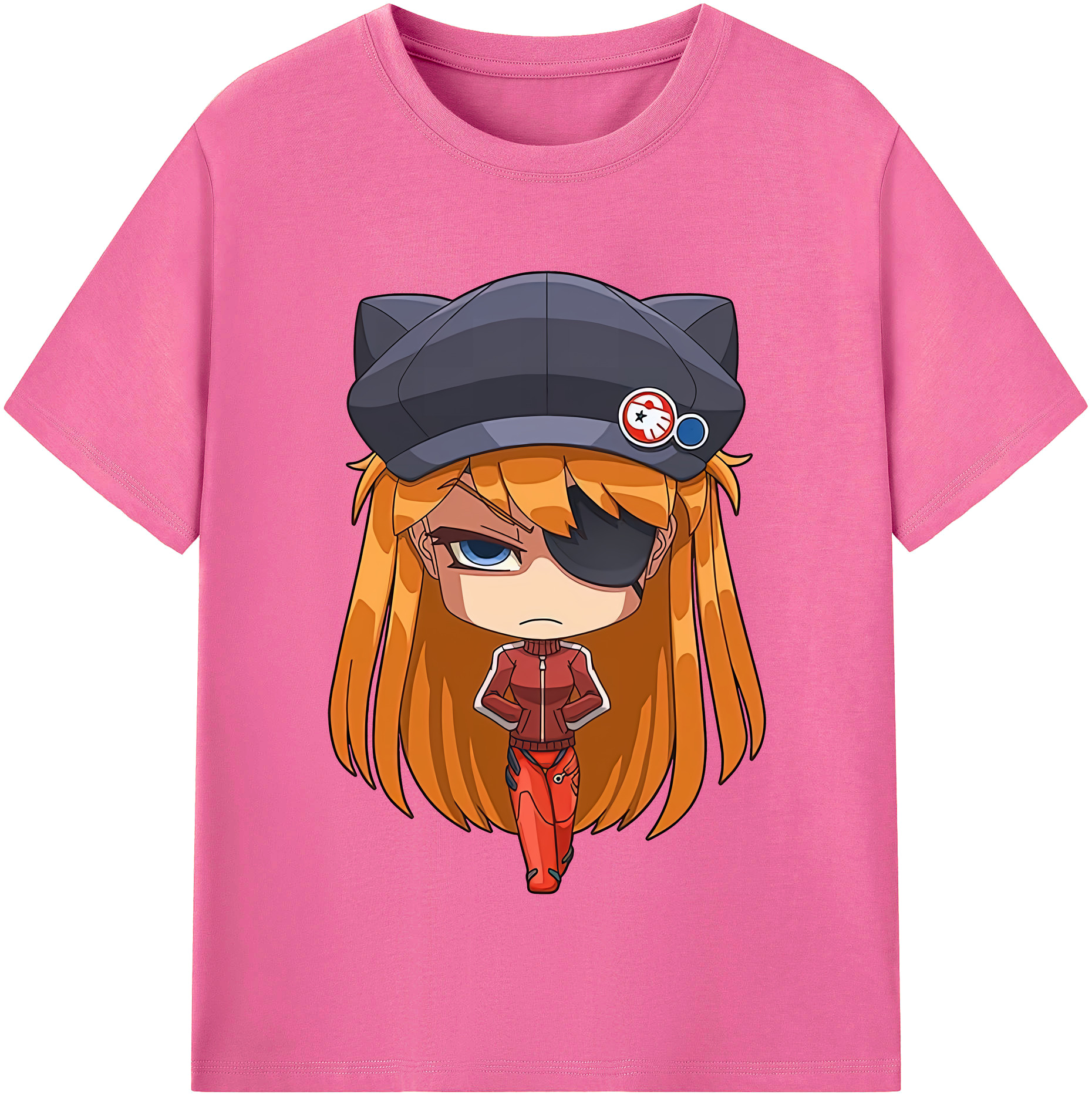 （画像用） EVA 新世紀エヴァンゲリオン レディースカジュアルプリントTシャツ（綿100％）